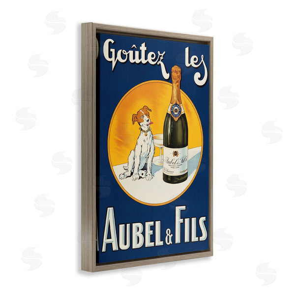 Stupell Industries Marcus Jules | Dog & Wine Advertisement