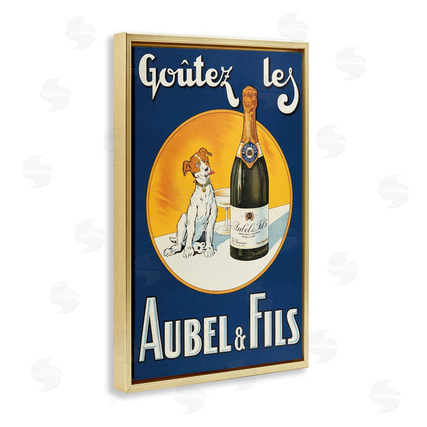 Stupell Industries Marcus Jules | Dog & Wine Advertisement