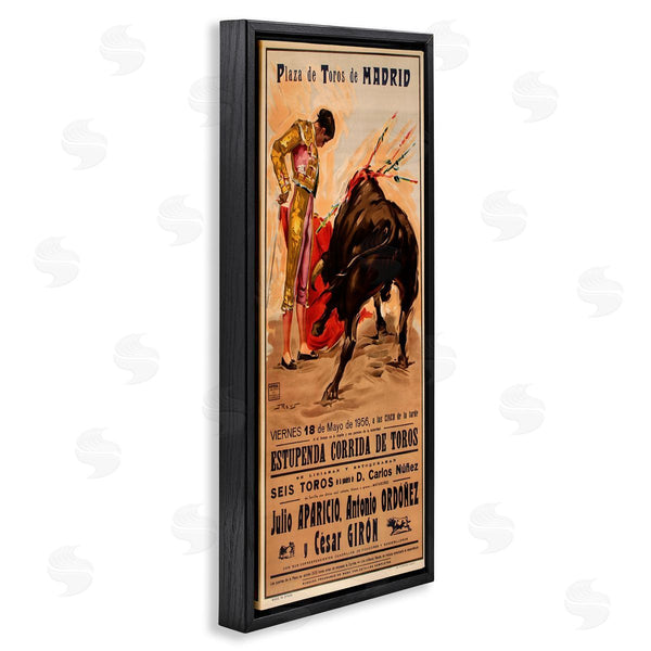 Stupell Industries Marcus Jules | Great Bullfight Antique Advertisement Wall Art