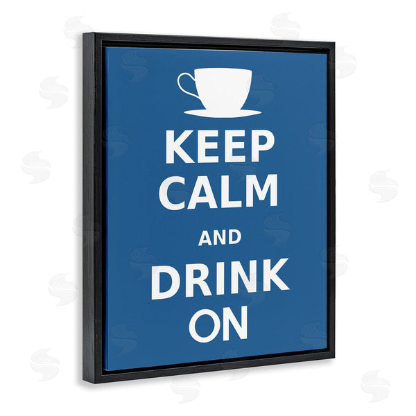 Stupell Industries Marcus Jules | Keep Calm & Drink On Coffee Mug Wall Art