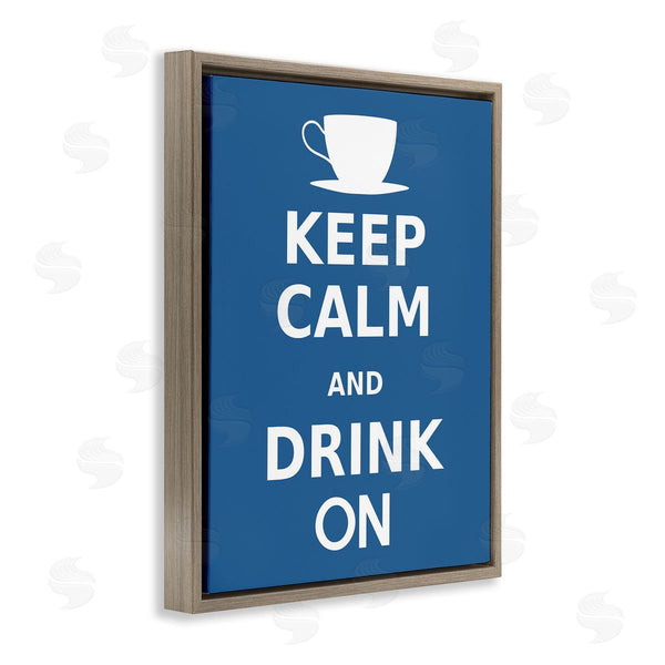 Stupell Industries Marcus Jules | Keep Calm & Drink On Coffee Mug Wall Art
