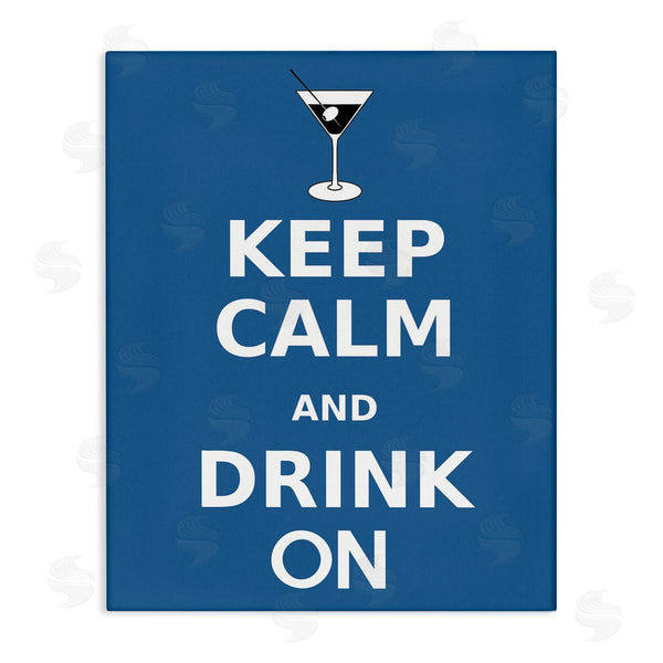stupell industries Marcus Jules | Keep Calm & Drink On Martini Wall Art