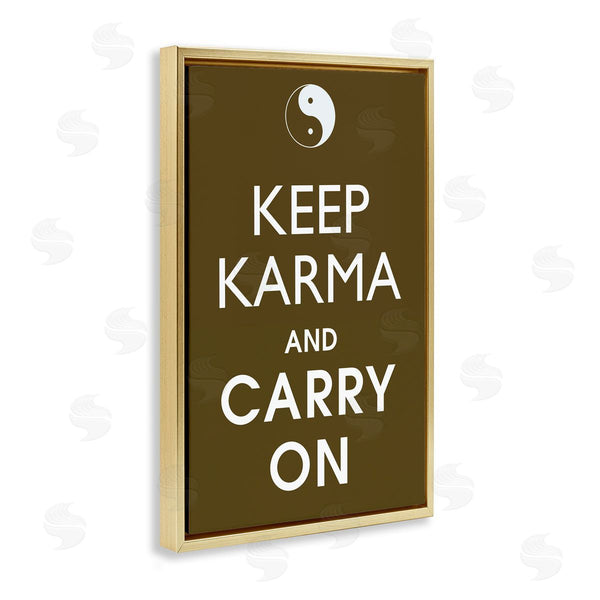 Stupell Industries Marcus Jules | Keep Karma & Carry On