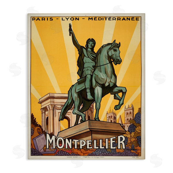 stupell industries Marcus Jules | Montpellier Vintage Advertisement