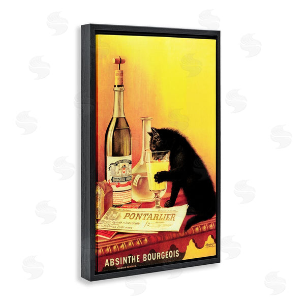 Stupell Industries Marcus Jules | Vintage Cat & Absinthe Wall Art
