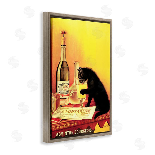 Stupell Industries Marcus Jules | Vintage Cat & Absinthe Wall Art