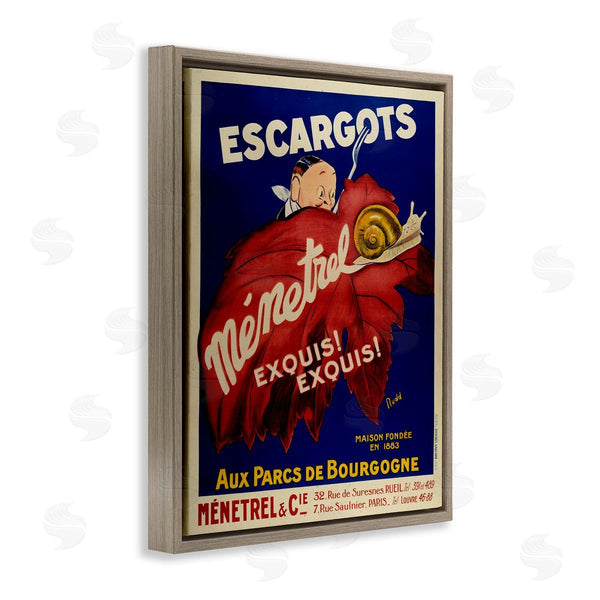 Stupell Industries Marcus Jules | Vintage Escargots Advertisement