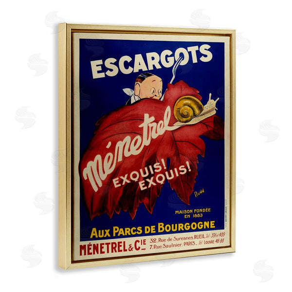 Stupell Industries Marcus Jules | Vintage Escargots Advertisement