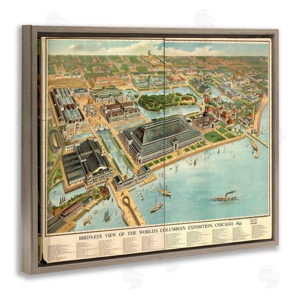 Stupell Industries Marcus Jules | Vintage Exposition Map