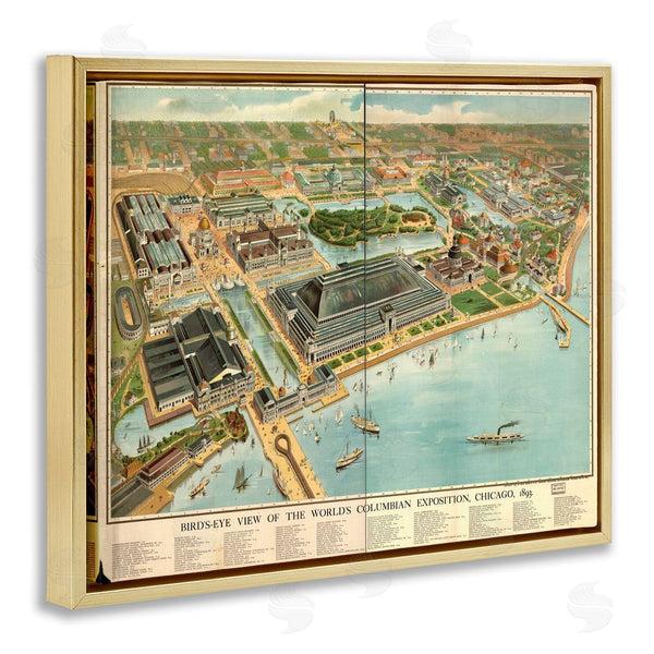 Stupell Industries Marcus Jules | Vintage Exposition Map
