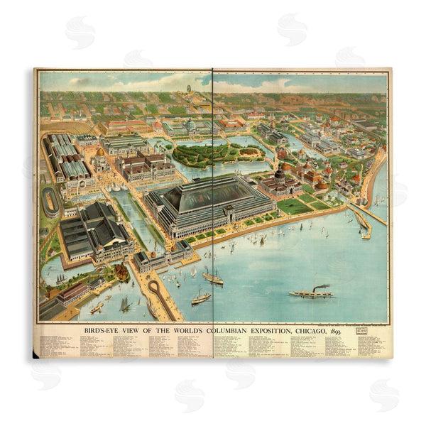 stupell industries Marcus Jules | Vintage Exposition Map