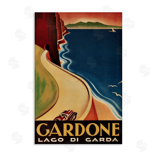 stupell industries Marcus Jules | Vintage Gardone Travel Poster