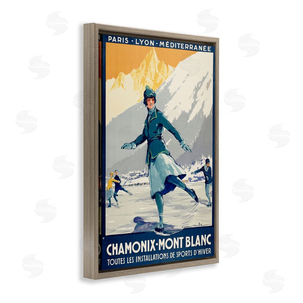 Stupell Industries Marcus Jules | Vintage Ice Skating Advertisement