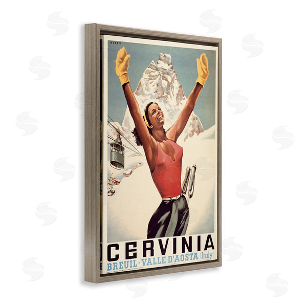 Stupell Industries Marcus Jules | Vintage Ski Cervinia