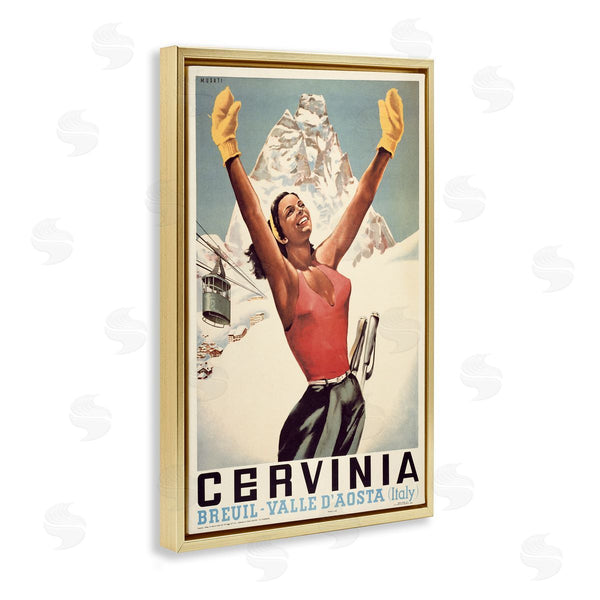 Stupell Industries Marcus Jules | Vintage Ski Cervinia