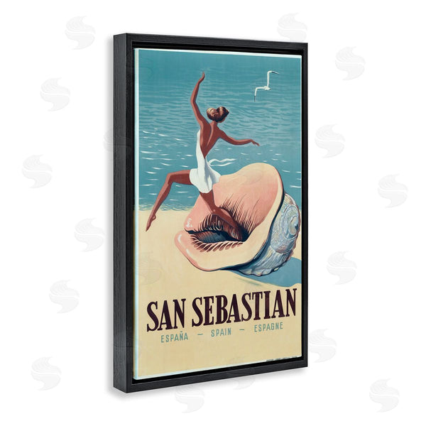 Stupell Industries Marcus Jules | Vintage Woman On Beach Advertisement