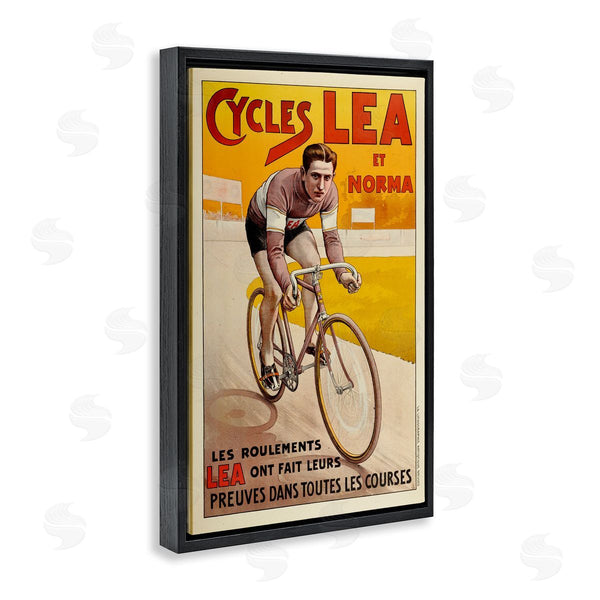 Stupell Industries Marcus Jules | Yellow Antique Cycling Poster Wall Art
