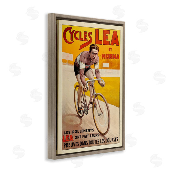 Stupell Industries Marcus Jules | Yellow Antique Cycling Poster Wall Art
