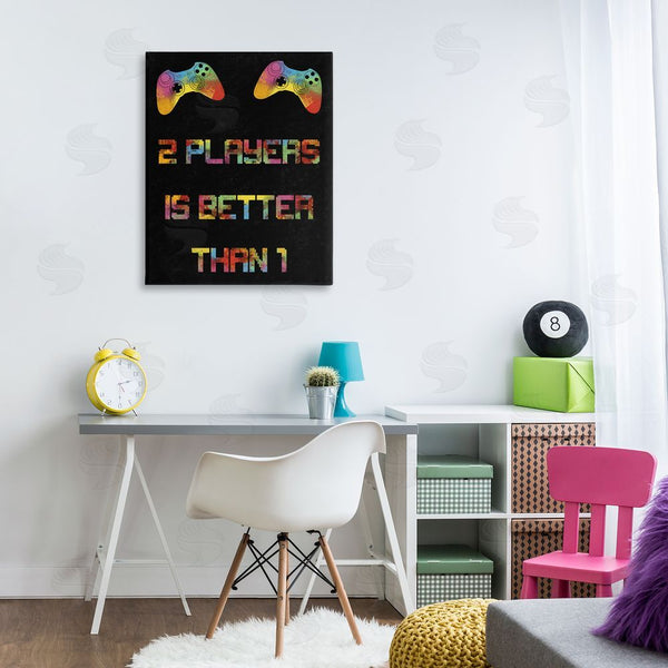 Stupell Industries Marcus Prime | 2 Players Better Than 1 Wall Art