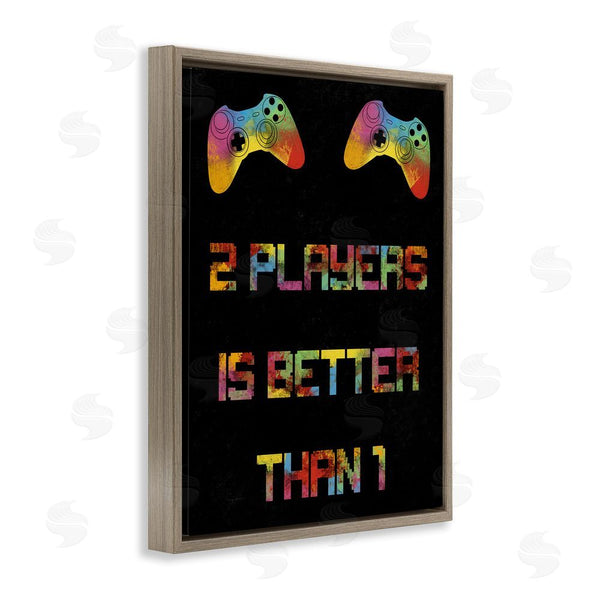 Stupell Industries Marcus Prime | 2 Players Better Than 1 Wall Art