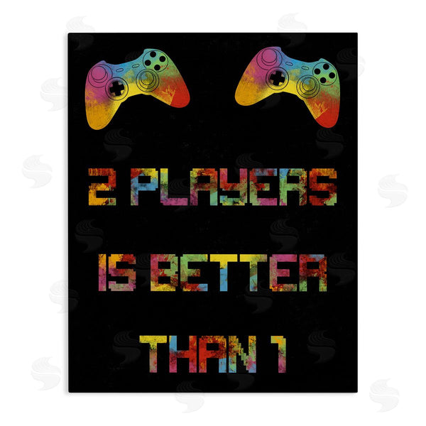 stupell industries Marcus Prime | 2 Players Better Than 1 Wall Art