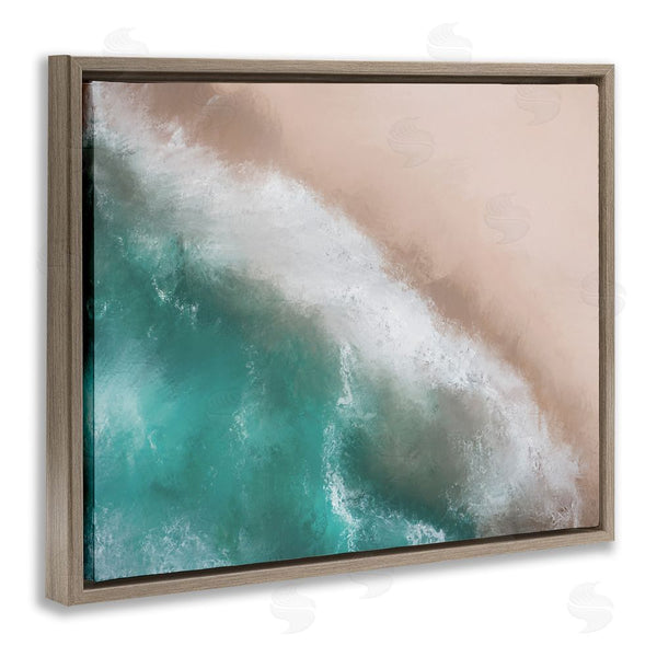 Stupell Industries Marcus Prime | Aerial Beach Foam View Wall Art