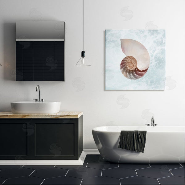 Stupell Industries Marcus Prime | Aquatic Nautilus Spiral Seashell Wall Art