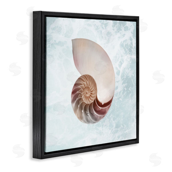 Stupell Industries Marcus Prime | Aquatic Nautilus Spiral Seashell Wall Art