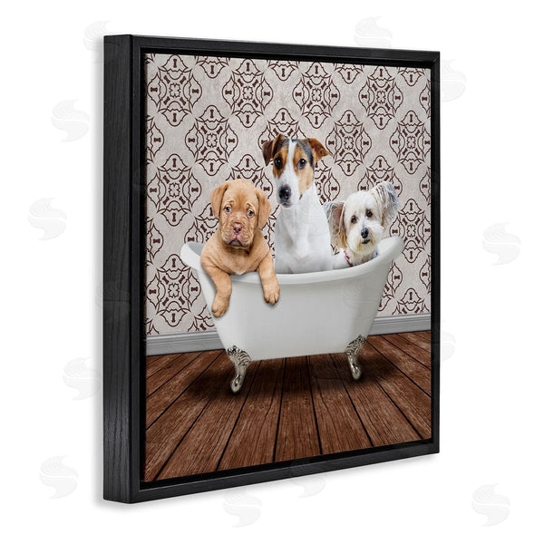 Stupell Industries Marcus Prime | Bath Buddies Dog Trio