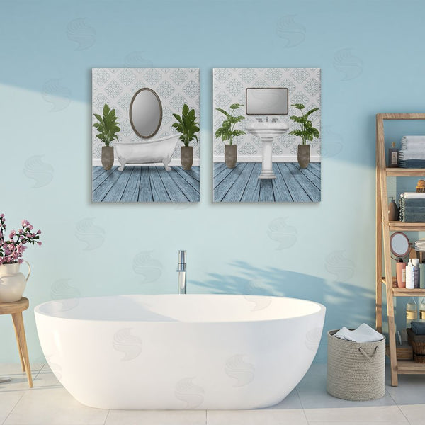 Stupell Industries Marcus Prime | Bathroom's Restful Wash Wall Art