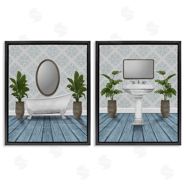 Stupell Industries Marcus Prime | Bathroom's Restful Wash Wall Art