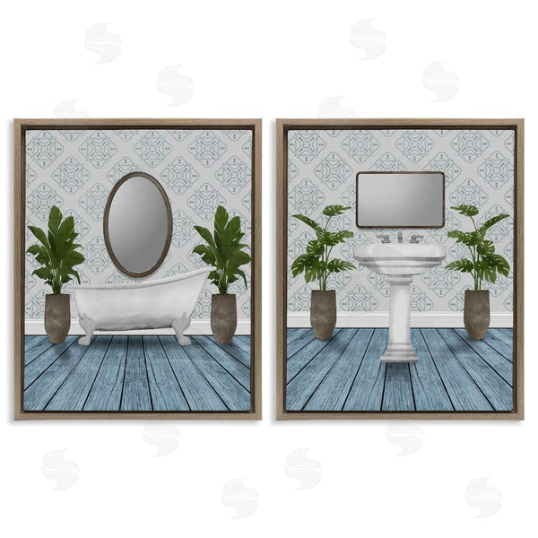 Stupell Industries Marcus Prime | Bathroom's Restful Wash Wall Art