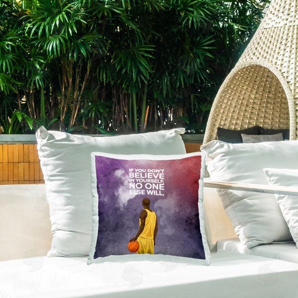 Stupell Industries Marcus Prime | Believe In Yourself Athlete Quote Printed Throw Pillow