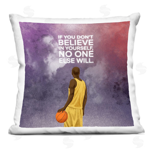 stupell industries Marcus Prime | Believe In Yourself Athlete Quote Printed Throw Pillow