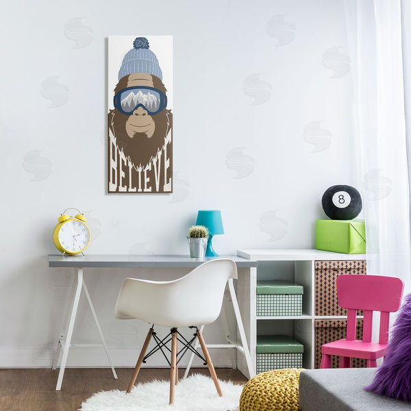 Stupell Industries Marcus Prime | Believe Winter Bigfoot Wall Art