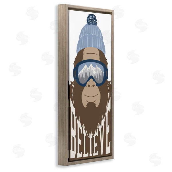 Stupell Industries Marcus Prime | Believe Winter Bigfoot Wall Art