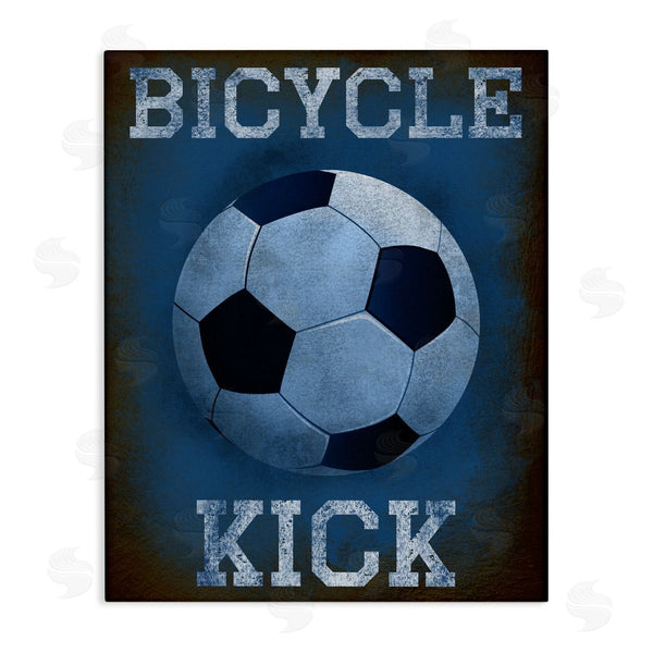 stupell industries Marcus Prime | Bicycle Kick Navy Sports