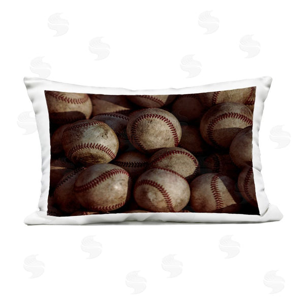Stupell Industries Marcus Prime | Bin Of Baseballs Printed Throw Pillow