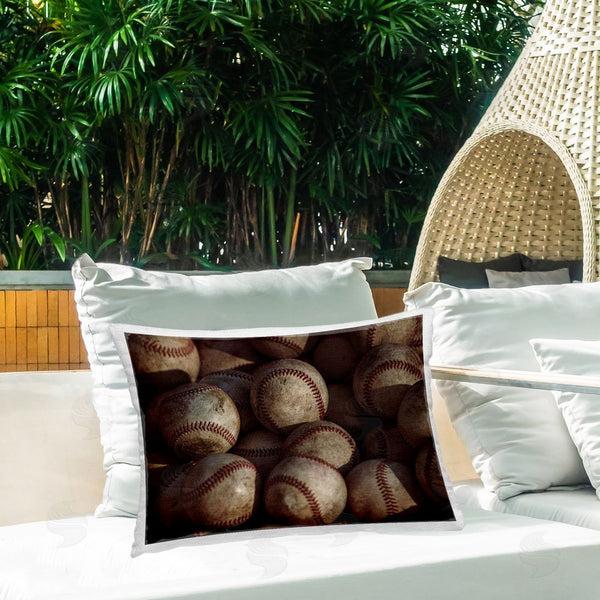 Stupell Industries Marcus Prime | Bin Of Baseballs Printed Throw Pillow