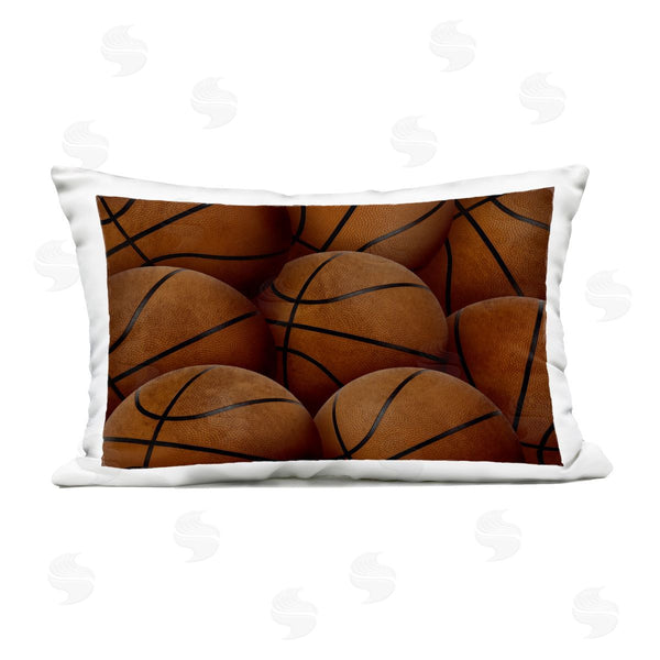 Stupell Industries Marcus Prime | Bin Of Basketballs Printed Throw Pillow