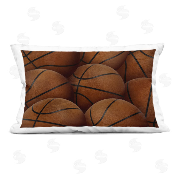 stupell industries Marcus Prime | Bin Of Basketballs Printed Throw Pillow
