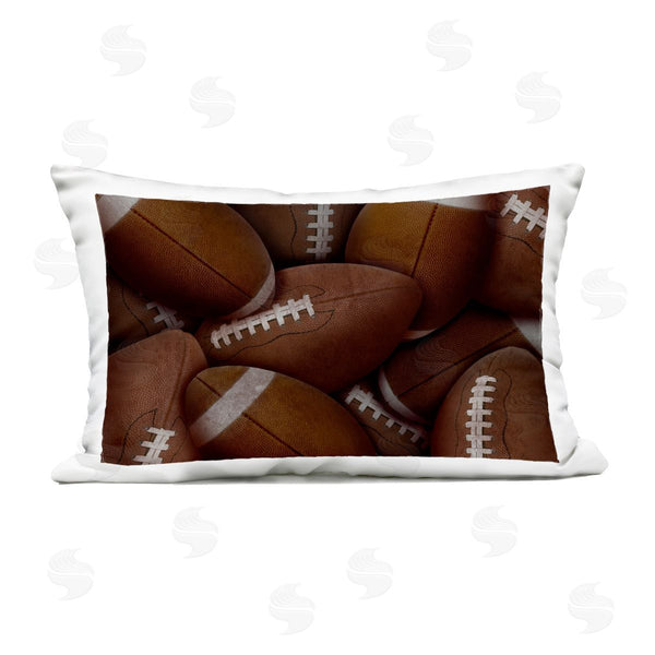 Stupell Industries Marcus Prime | Bin Of Footballs Printed Throw Pillow