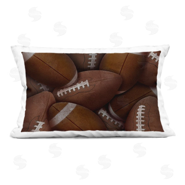 stupell industries Marcus Prime | Bin Of Footballs Printed Throw Pillow
