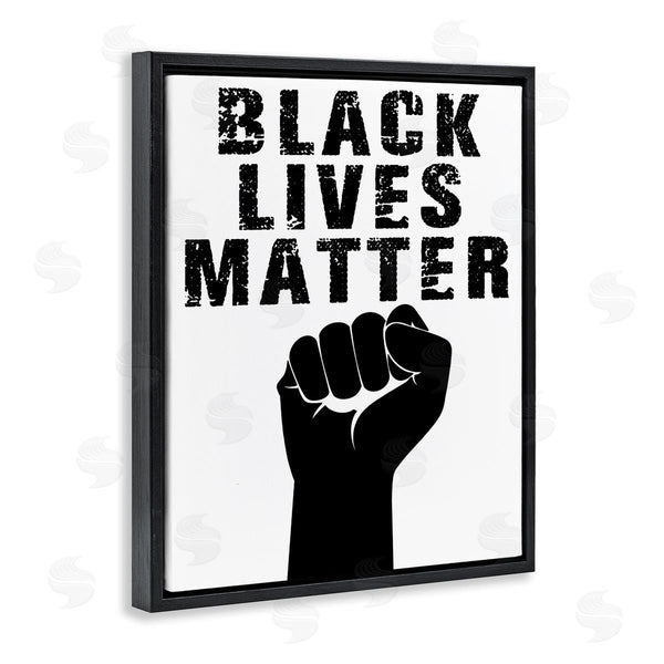 Stupell Industries Marcus Prime | Black Lives Matter Typography Raised Fist