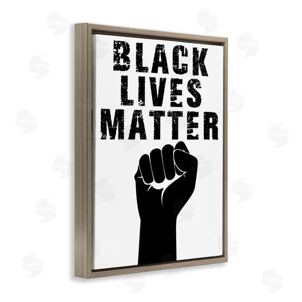 Stupell Industries Marcus Prime | Black Lives Matter Typography Raised Fist