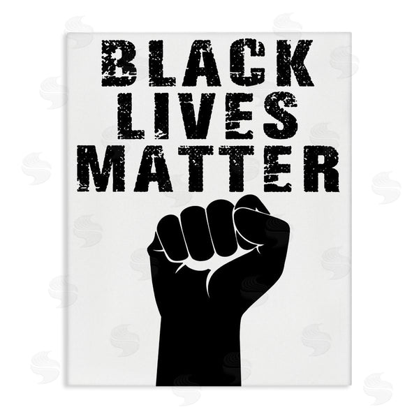 stupell industries Marcus Prime | Black Lives Matter Typography Raised Fist