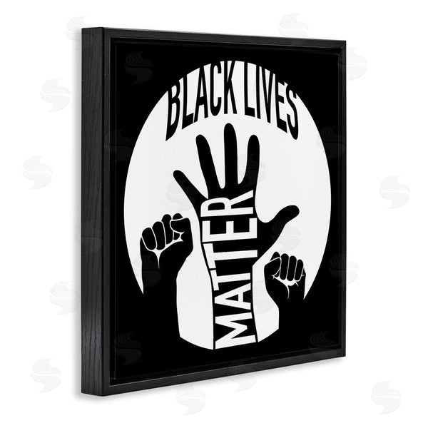 Stupell Industries Marcus Prime | Black Lives Matter United Raised Hands Wall Art