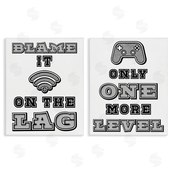 stupell industries Marcus Prime | Black & White Gamer Quotes Wall Art