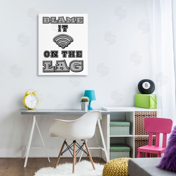 Stupell Industries Marcus Prime | Blame It On The Lag Gaming Wall Art