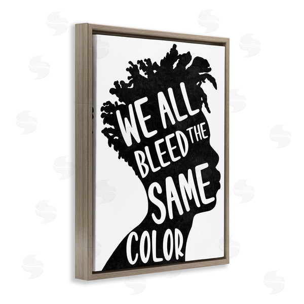 Stupell Industries Marcus Prime | Bleed Same Color Male Silhouette Portrait